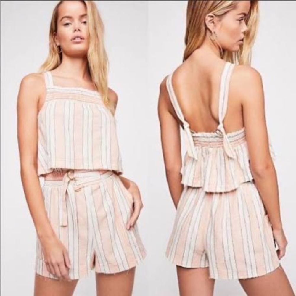 Free People Striped Set
